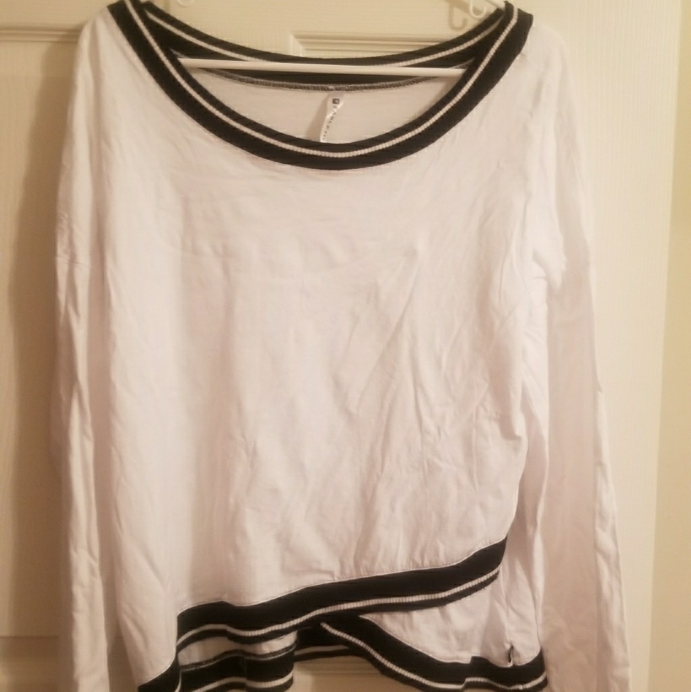 Off the shoulder,  tulip hem sweater
